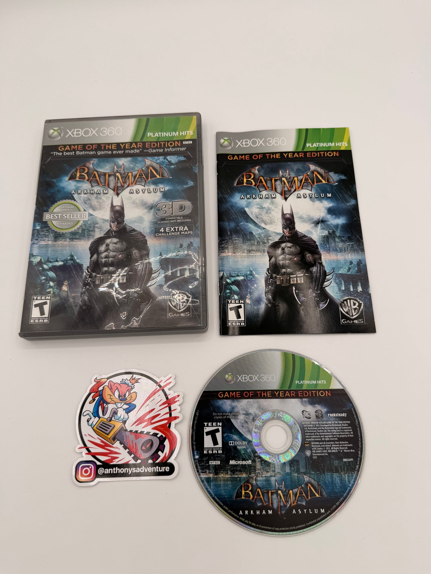 Batman: Arkham Asylum Game of the Year Edition (Platinum Hits) - XBOX 360