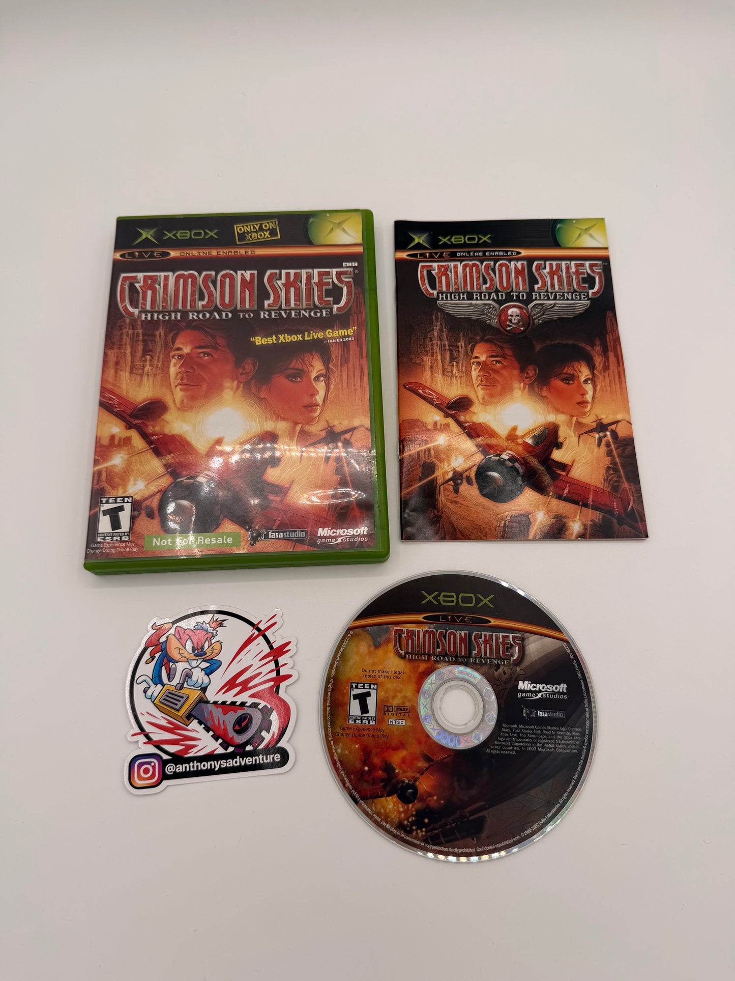 Crimson Skies (Not For Resale) - OG XBOX